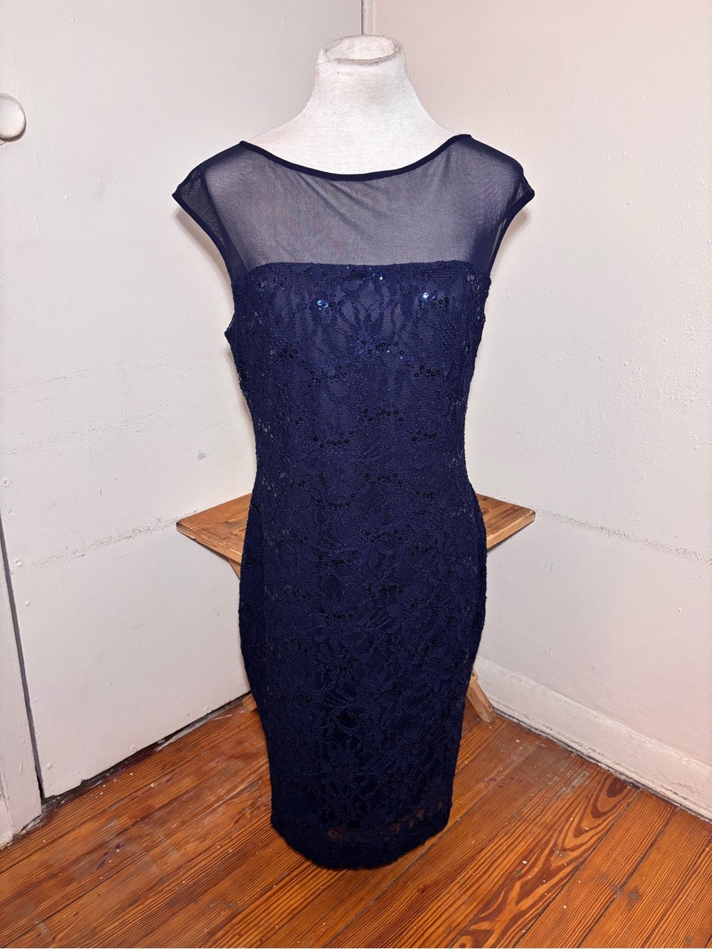 Lauren by Ralph Lauren Sleeveless Sequin Lace Dress